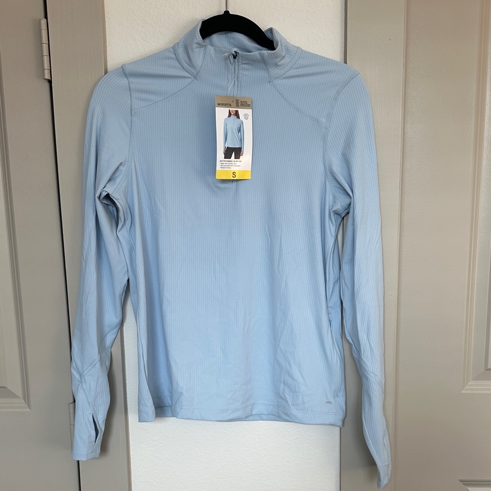 Mondetta Active Ribbed 1/2 Zip Top